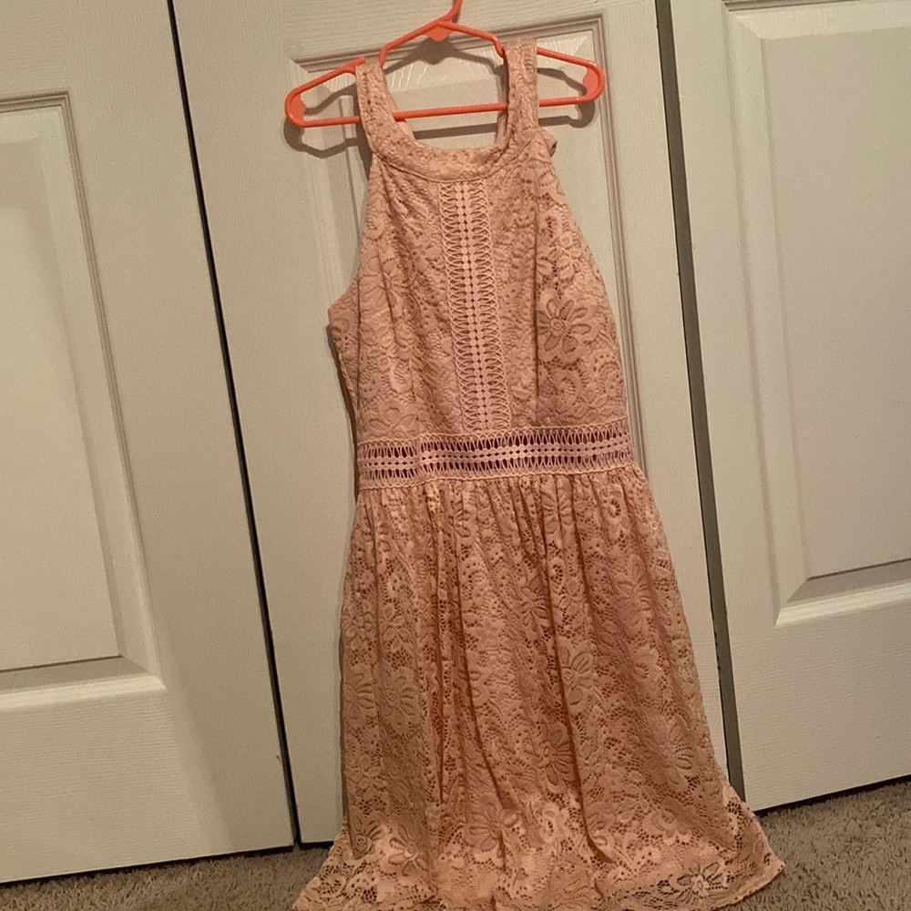 pink dress (casual )